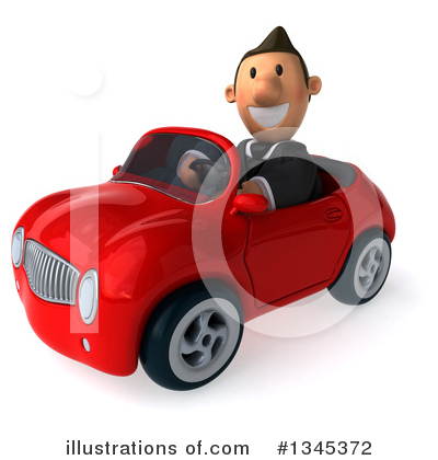 Short White Businessman Clipart #1345372 by Julos