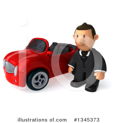 Short White Businessman Clipart #1345373 by Julos