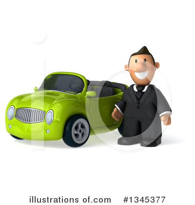 Short White Businessman Clipart #1345377 by Julos