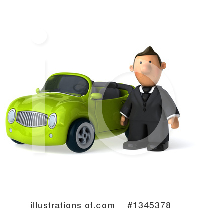Short White Businessman Clipart #1345378 by Julos