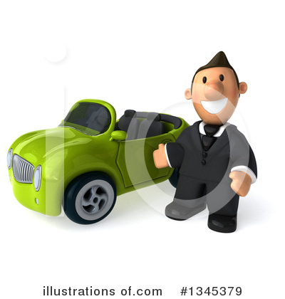 Short White Businessman Clipart #1345379 by Julos