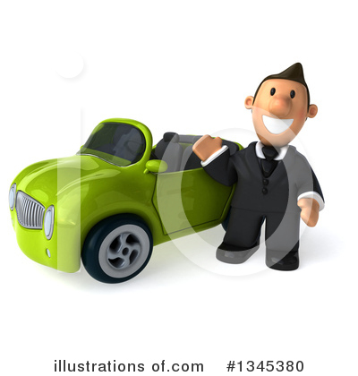 Short White Businessman Clipart #1345380 by Julos