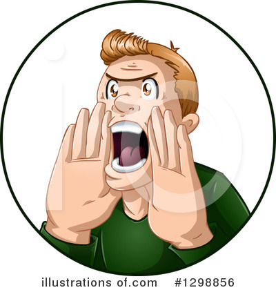 Royalty-Free (RF) Shouting Clipart Illustration by Liron Peer - Stock Sample #1298856
