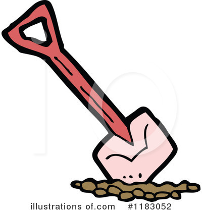 Royalty-Free (RF) Shovel Clipart Illustration by lineartestpilot - Stock Sample #1183052
