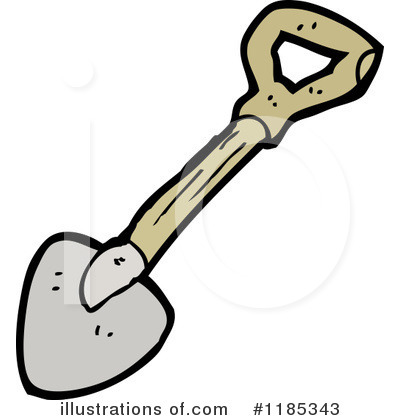 Royalty-Free (RF) Shovel Clipart Illustration by lineartestpilot - Stock Sample #1185343