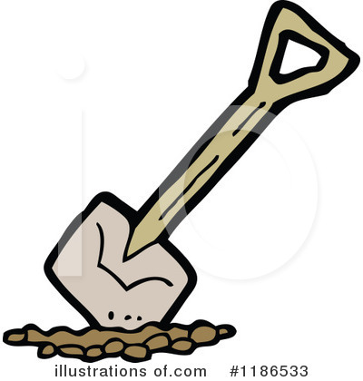 Royalty-Free (RF) Shovel Clipart Illustration by lineartestpilot - Stock Sample #1186533