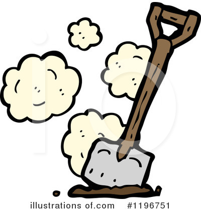 Royalty-Free (RF) Shovel Clipart Illustration by lineartestpilot - Stock Sample #1196751