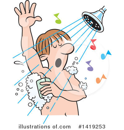 Royalty-Free (RF) Shower Clipart Illustration by Johnny Sajem - Stock Sample #1419253