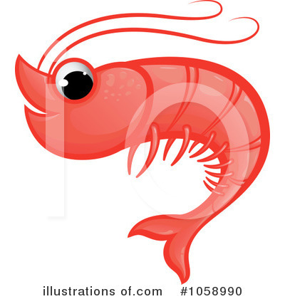 Royalty-Free (RF) Shrimp Clipart Illustration by Paulo Resende - Stock Sample #1058990