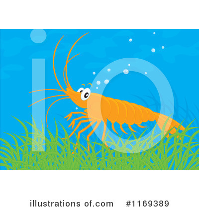 Royalty-Free (RF) Shrimp Clipart Illustration by Alex Bannykh - Stock Sample #1169389