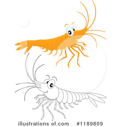 Royalty-Free (RF) Shrimp Clipart Illustration by Alex Bannykh - Stock Sample #1189809