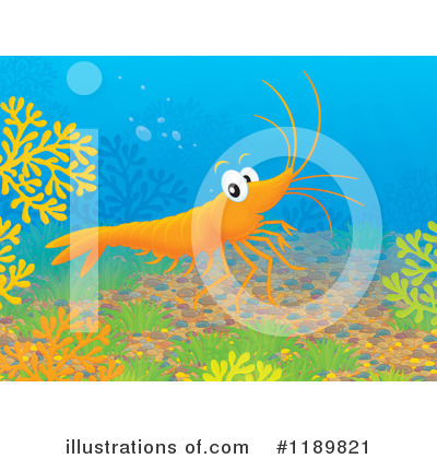 Royalty-Free (RF) Shrimp Clipart Illustration by Alex Bannykh - Stock Sample #1189821