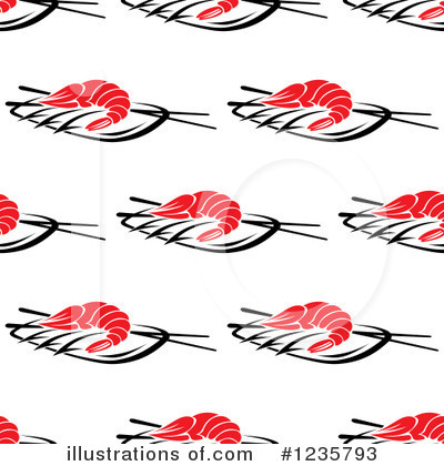 Royalty-Free (RF) Shrimp Clipart Illustration by Vector Tradition SM - Stock Sample #1235793