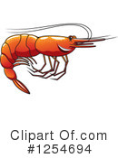 Shrimp Clipart #1254694 by Vector Tradition SM