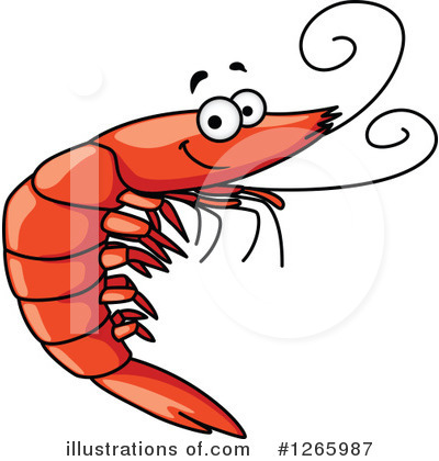 Royalty-Free (RF) Shrimp Clipart Illustration by Vector Tradition SM - Stock Sample #1265987
