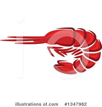 Shrimps Clipart #1347962 by Vector Tradition SM