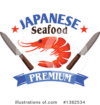 Royalty-Free (RF) Shrimp Clipart Illustration by Vector Tradition SM - Stock Sample #1382534