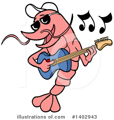 Shrimps Clipart #1402943 by LaffToon