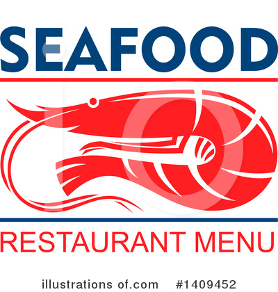 Royalty-Free (RF) Shrimp Clipart Illustration by Vector Tradition SM - Stock Sample #1409452