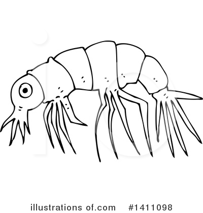 Royalty-Free (RF) Shrimp Clipart Illustration by lineartestpilot - Stock Sample #1411098