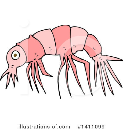 Royalty-Free (RF) Shrimp Clipart Illustration by lineartestpilot - Stock Sample #1411099