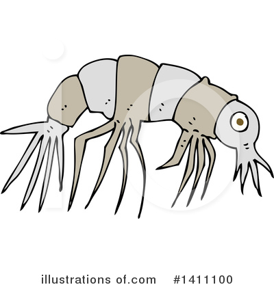 Royalty-Free (RF) Shrimp Clipart Illustration by lineartestpilot - Stock Sample #1411100