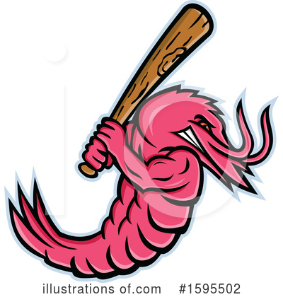 Shrimps Clipart #1595502 by patrimonio