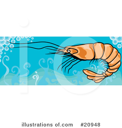 Royalty-Free (RF) Shrimp Clipart Illustration by Paulo Resende - Stock Sample #20948