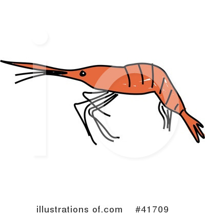 Royalty-Free (RF) Shrimp Clipart Illustration by Prawny - Stock Sample #41709