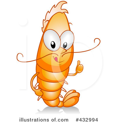 Royalty-Free (RF) Shrimp Clipart Illustration by BNP Design Studio - Stock Sample #432994