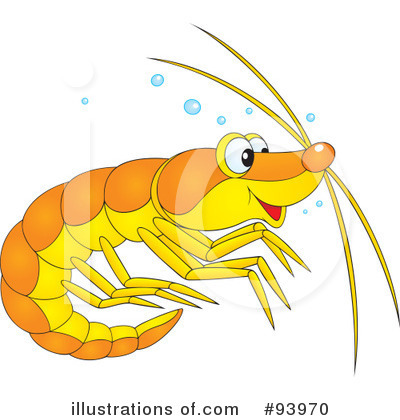 Royalty-Free (RF) Shrimp Clipart Illustration by Alex Bannykh - Stock Sample #93970