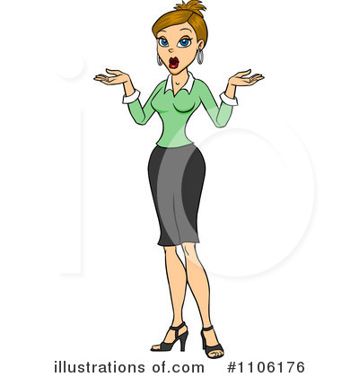 Shrugging Clipart #1106176 by Cartoon Solutions