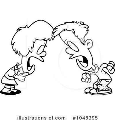 Royalty-Free (RF) Siblings Clipart Illustration by toonaday - Stock Sample #1048395