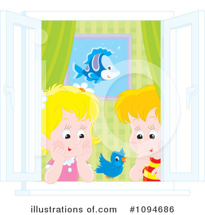 Royalty-Free (RF) Siblings Clipart Illustration by Alex Bannykh - Stock Sample #1094686