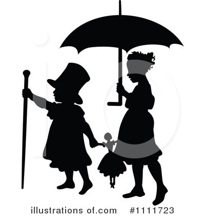Royalty-Free (RF) Siblings Clipart Illustration by Prawny Vintage - Stock Sample #1111723