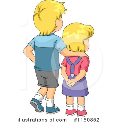 Royalty-Free (RF) Siblings Clipart Illustration by BNP Design Studio - Stock Sample #1150852