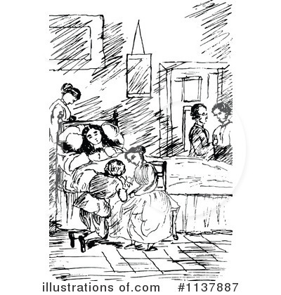Royalty-Free (RF) Sick Clipart Illustration by Prawny Vintage - Stock Sample #1137887