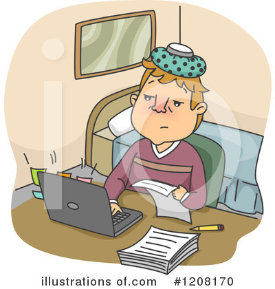Royalty-Free (RF) Sick Clipart Illustration by BNP Design Studio - Stock Sample #1208170