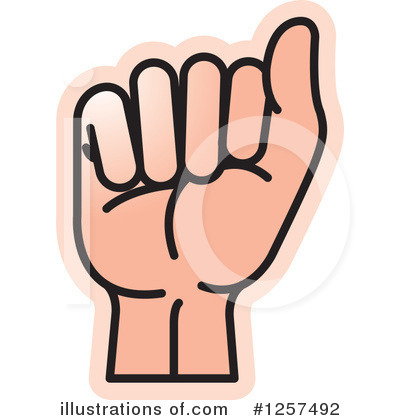Royalty-Free (RF) Sign Language Clipart Illustration by Lal Perera - Stock Sample #1257492