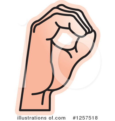 Royalty-Free (RF) Sign Language Clipart Illustration by Lal Perera - Stock Sample #1257518