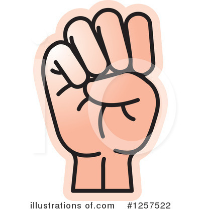 Royalty-Free (RF) Sign Language Clipart Illustration by Lal Perera - Stock Sample #1257522