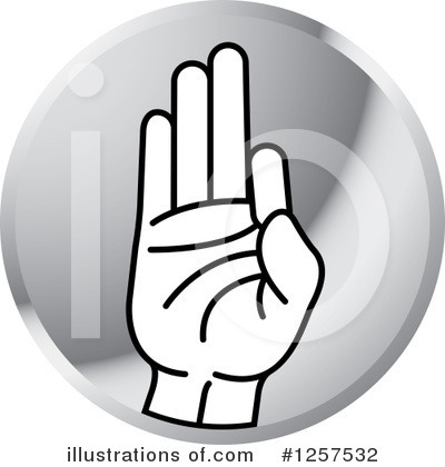 Royalty-Free (RF) Sign Language Clipart Illustration by Lal Perera - Stock Sample #1257532