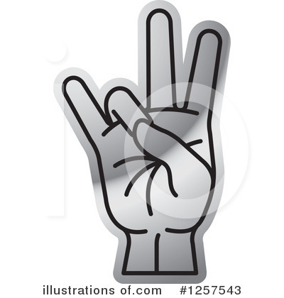 Royalty-Free (RF) Sign Language Clipart Illustration by Lal Perera - Stock Sample #1257543