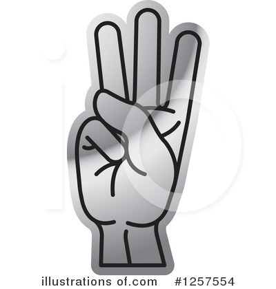 Royalty-Free (RF) Sign Language Clipart Illustration by Lal Perera - Stock Sample #1257554