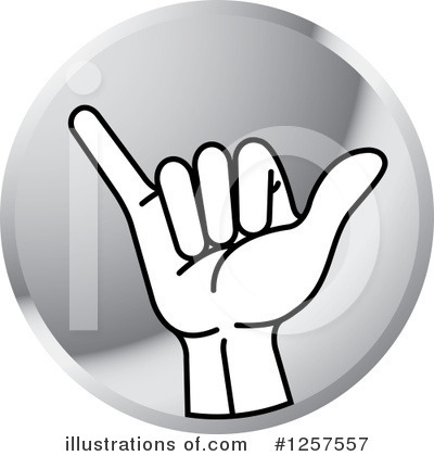 Royalty-Free (RF) Sign Language Clipart Illustration by Lal Perera - Stock Sample #1257557