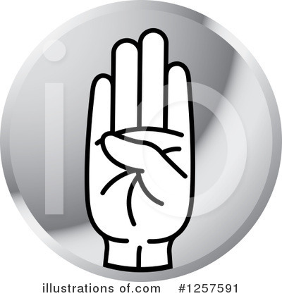 Royalty-Free (RF) Sign Language Clipart Illustration by Lal Perera - Stock Sample #1257591