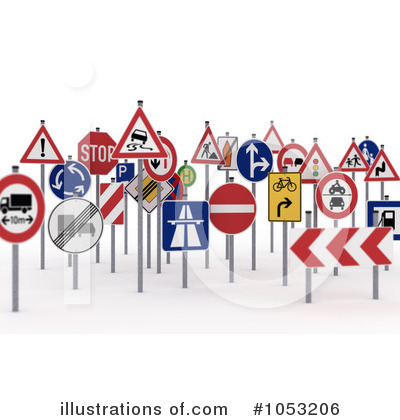Royalty-Free (RF) Signs Clipart Illustration by stockillustrations - Stock Sample #1053206