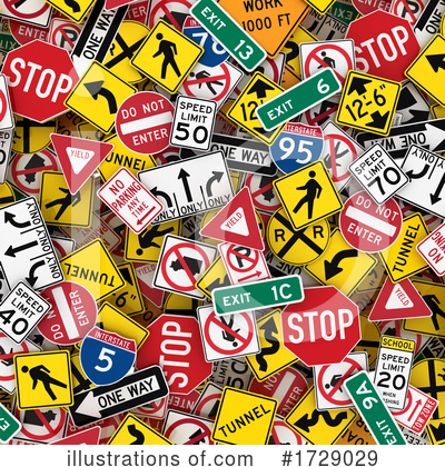 Road Sign Clipart #1729029 by stockillustrations