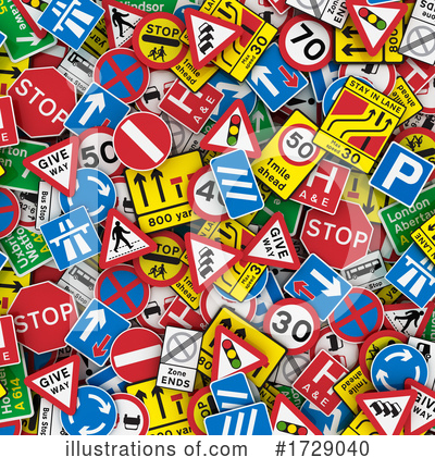 Road Sign Clipart #1729040 by stockillustrations