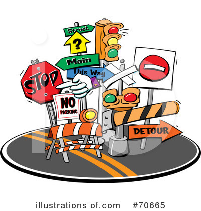 Royalty-Free (RF) Signs Clipart Illustration by jtoons - Stock Sample #70665